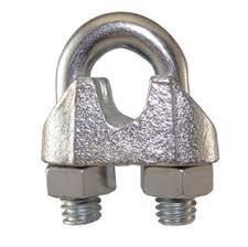 6WRC034 5/8 WIRE ROPE CLIP MALLEABLE ELECTRO-GALVANIZED