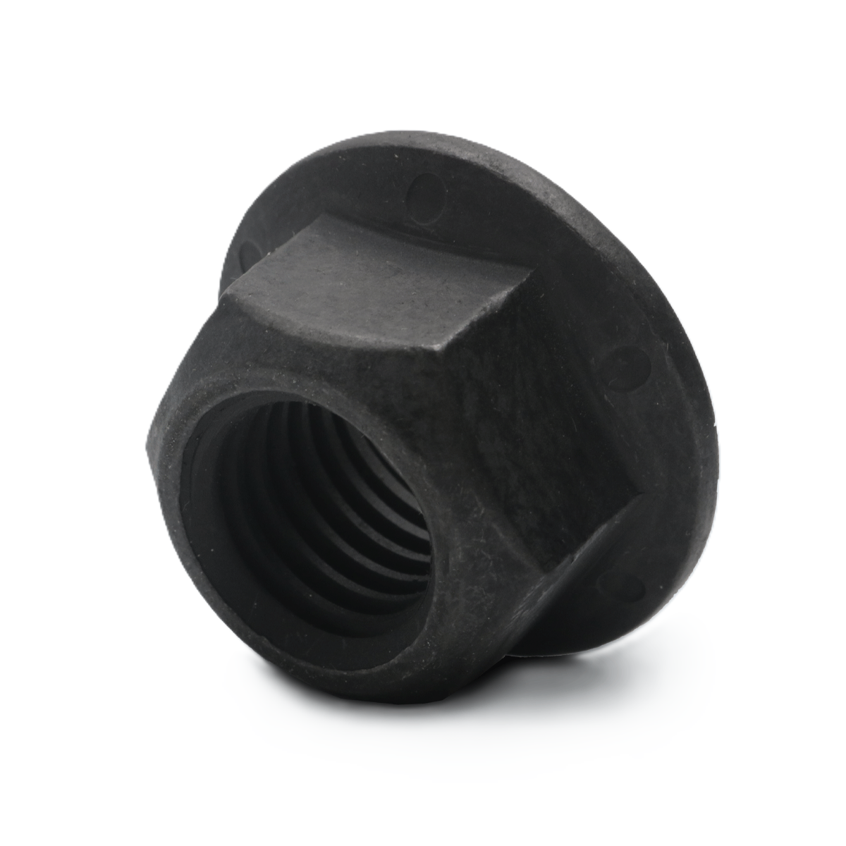 1-8 NON SERRATED FLANGE LOCK NUT GRADE G BLACK PHOSPHATE, 100/CTN - 25/PKG